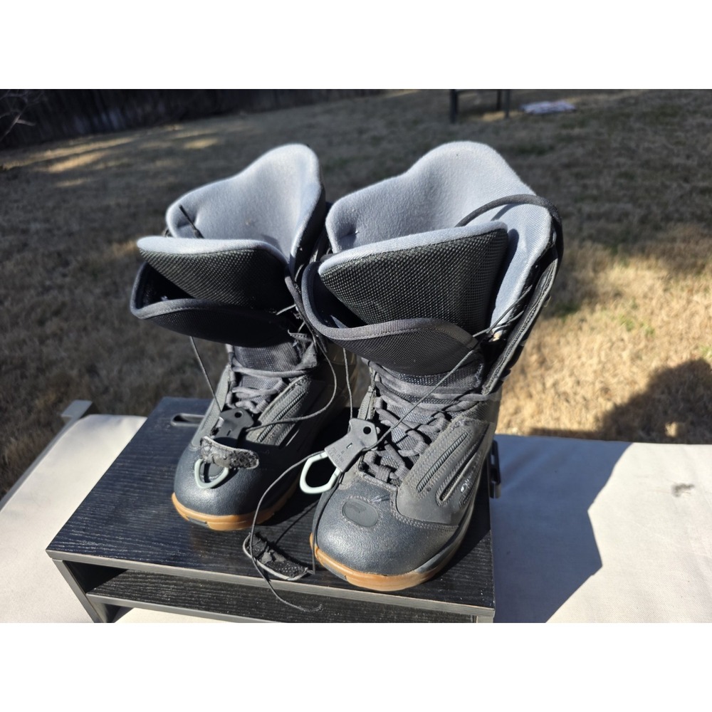 Ride Omega Snowboard Boots Grey Black Gum Sole Mens Size 11